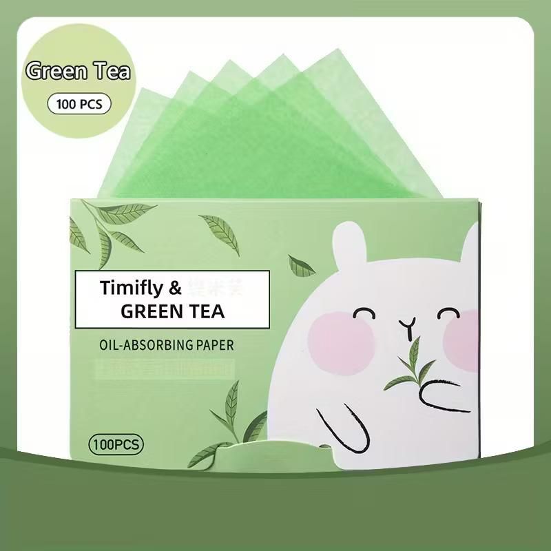 DailyEase™ CleanSkin Green Tea Oil Control Sheets ( 2× Value: Usually 50, Now 100 Sheets )